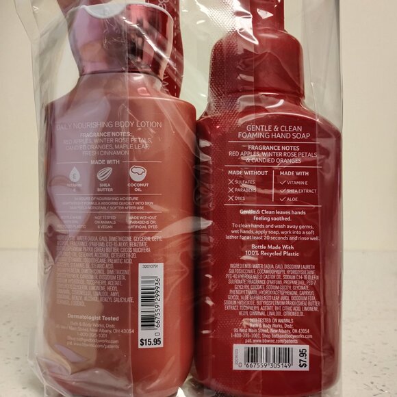 Bath & Body Works Winter Candy Apple hand soap and body lotion - Picture 4 of 4